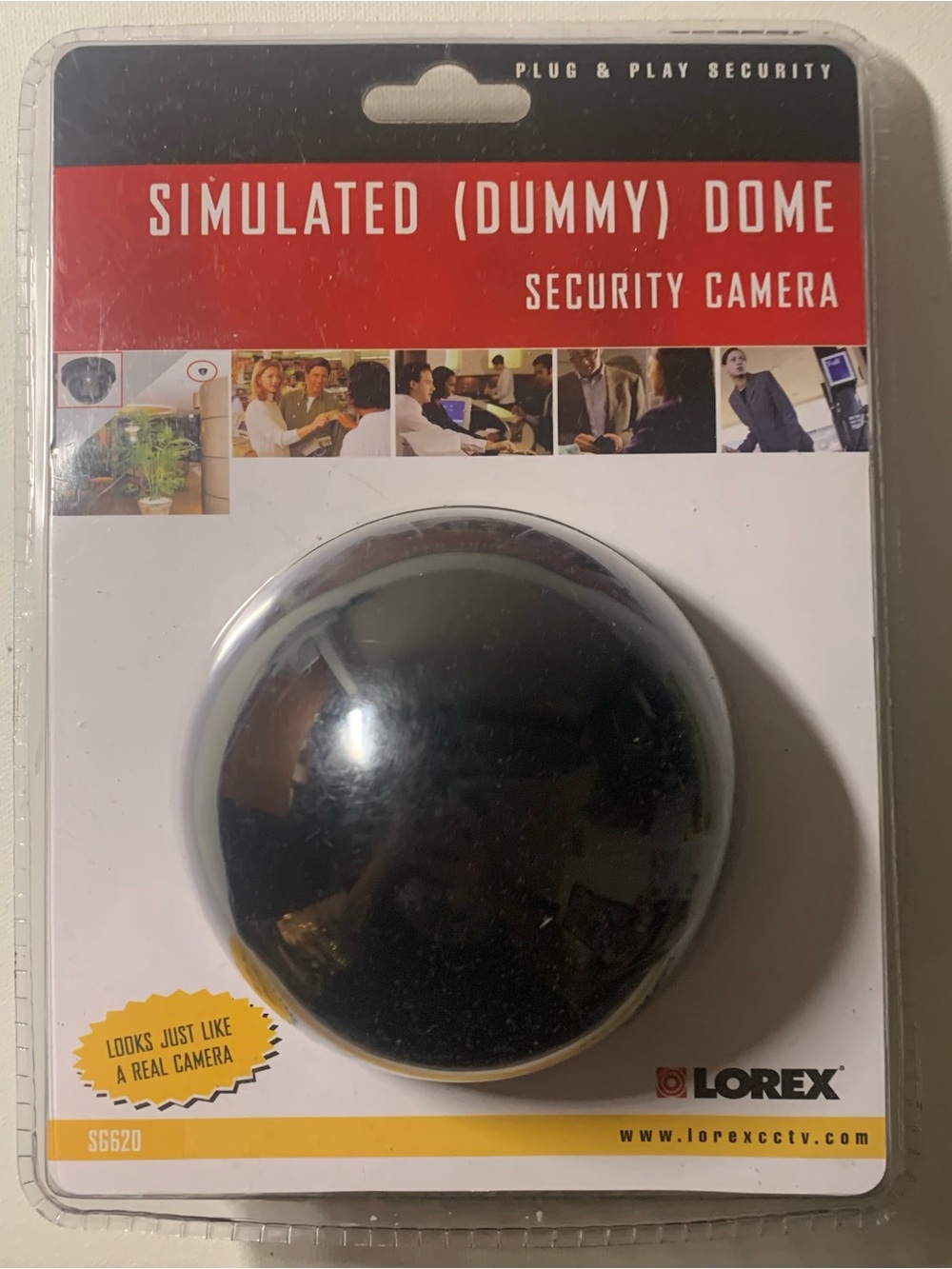 Lorex simulated Dummy dome fake camera